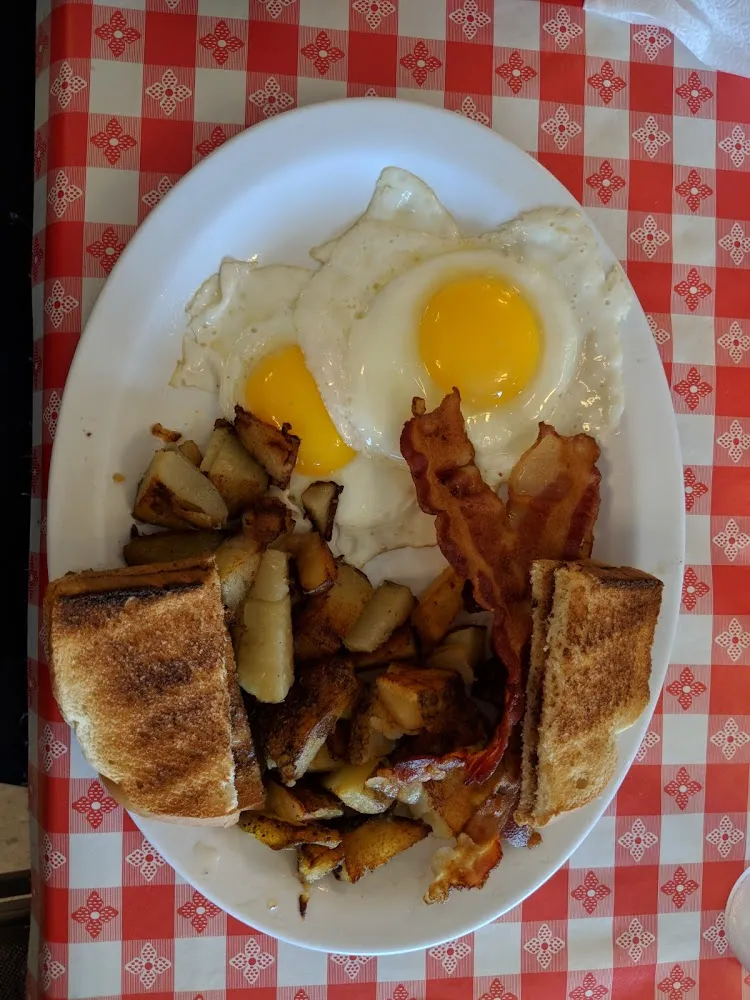 Eggs Bacon Hash Browns & Toast